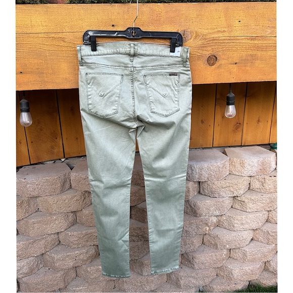 NWOT-Sz29 Hudson jeans grey/green color.Midrise Nico Super Skinny w/slight sheen - Picture 2 of 10